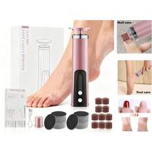 2-In-1 Electric Foot & Hand Care Tool, Electric Callus Remover, Foot File, 1200mAh - Rose Gold - View 13
