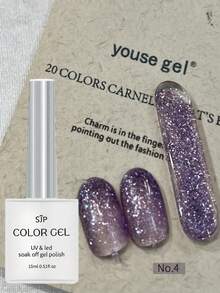 1片雪花蛋白石融化凝胶，UV指甲油凝胶，DIY美甲饰品，适合春夏美甲，法式美甲 - 彩色 - 查看 17