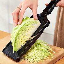 Efficient Multi-Purpose Vegetable Shredder & Cabbage Grater - Durable Plastic Kitchen Tool With Sharp Blades For Salads, Coleslaw, Stir-Fries - Easy To Use, Clean & Store - Ideal Gift For Home Cooks, Cabbage Shredder, Ergonomic Design, Sturdy Construction - Black - View 5