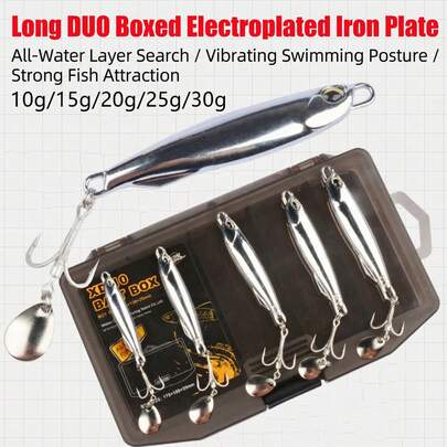 5pcs Mirror Finish Spinner Fishing Lures With Rotating Blades Bait For Bass Pike Angling