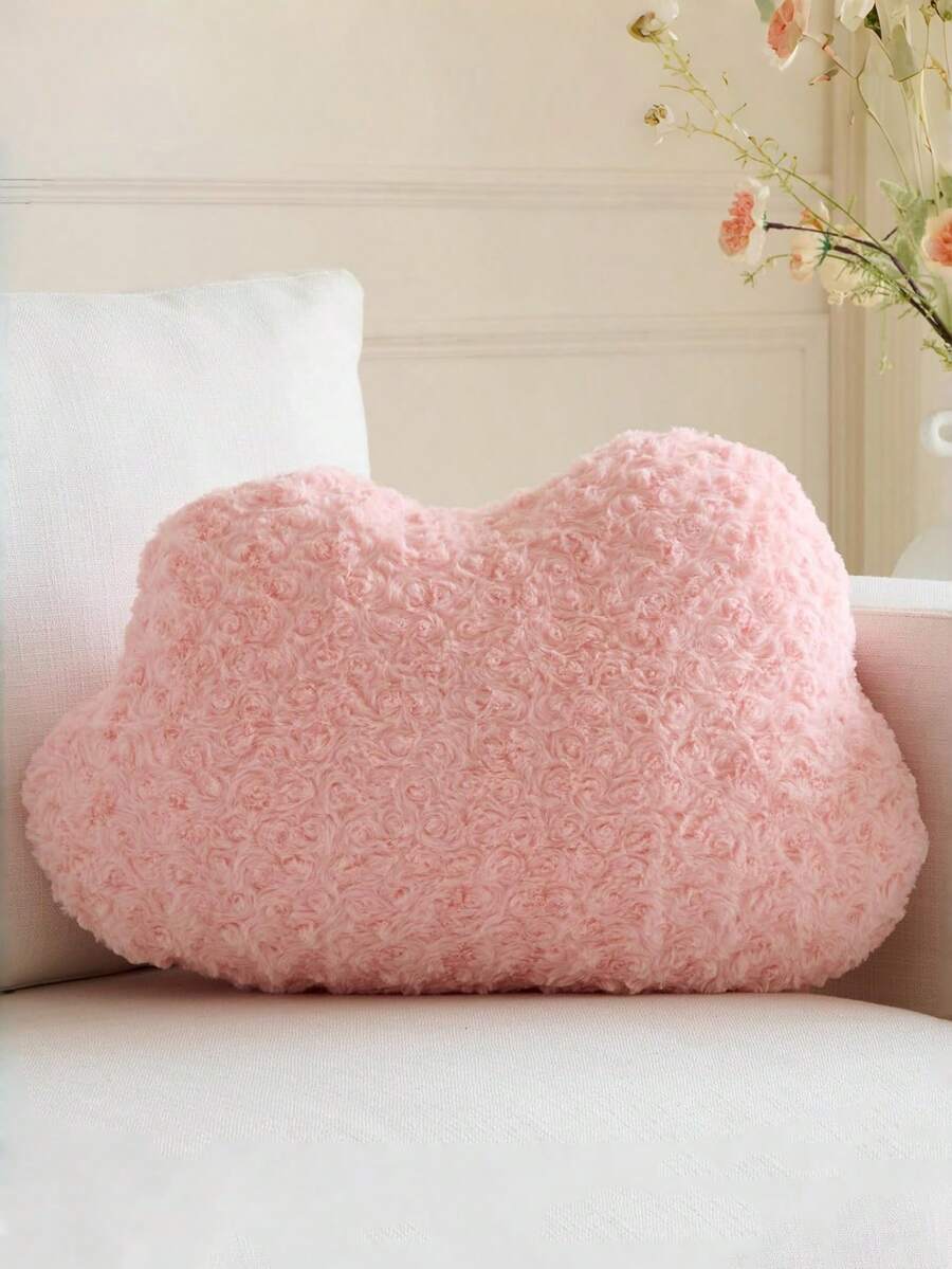 Gối trang trí hình đám mây, gối trang trí hình đám mây cho ghế sofa và giường, đệm hình đám mây thoải mái, gối trang trí nhà cửa cho phòng ngủ và phòng khách. - Hồng - Xem 1