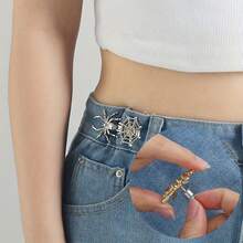 Đai nịt bụng điều chỉnh được cho nữ, có khóa kim loại hình mạng nhện có thể tháo rời, dụng cụ định hình eo. - Nhiều màu - Xem 5