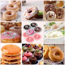 1/2 件装（半模）四腔甜甜圈模具 - 不粘硅胶烤盘，适用于自制甜甜圈、纸杯蛋糕、松饼、糖果 - 兼容烤箱、空气炸锅和洗碗机，节日烘焙用品 - 彩色 - 查看 7