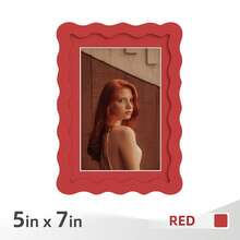 1pc/3pcs Wavy Design Photo Frame For Wall & Tabletop Decoration, Artistic Creative Home Decor With Multi-Color Waves - 7 Standard Sizes 4x4in, 4x6in, 5x7in, 6x6in, 8x8in, 8x10in, 11x14in - Modern Stylish Interior Accent, Fun Picture Frames, Scalloped Picture Frame- Graduation Wedding Gift (Random Photo Paper) - 波浪形 - 查看 57