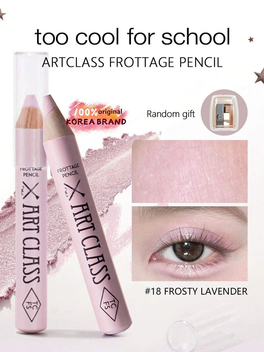 Too Cool for School Bút kẻ mắt Artclass Matte Eyeliner Pencil #18 Lavender Frost, chất phấn mềm mịn, nhẹ nhàng khi sử dụng, có thể chồng nhiều lớp, lâu trôi và không lem, thoáng khí và lên màu tốt, công thức thân thiện với da, đầu vặn tiện lợi, 1.1g/0.03oz, mỹ phẩm Hàn Quốc.