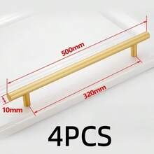 Gold Stainless Steel Kitchen Cabinet Door Handle, Furniture Drawer Pull Hardware, T-Shape Handle - Multicolor - View 24