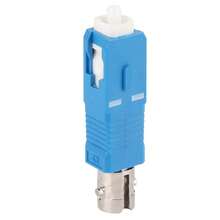 Optical Fiber Adapter SC/UPC-ST/UPC Male-Female Coupler Carrier Grade Converter - Blue - View 3