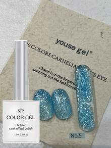 1片雪花蛋白石融化凝胶，UV指甲油凝胶，DIY美甲饰品，适合春夏美甲，法式美甲 - 彩色 - 查看 8