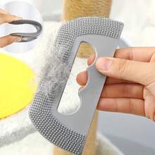4pcs Thickened Soft Silicone Pet Hair Remover, Pet Grooming Tool With Scraper Brush, Suitable For Dogs And Cats. Multifunctional Rubber Grooming Brush: Gently Removes Pet Hair With The Scraping Tool, Effectively Removes Loose Hair And Undercoat In One Go, Reducing Shedding And Keeping Your Home Free Of Pet Hair. - A - View 3