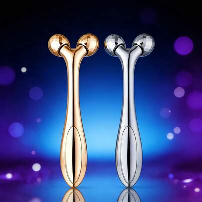 面部按摩滚轮，身体及手臂按摩器，便携式Y型按摩滚轮。手动3D按摩器。