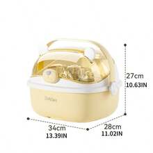 Estante de secado de biberones, caja de almacenamiento a prueba de polvo, gabinete para vajilla infantil, organizador de utensilios de alimentación con tapa - Multicolor - Ver 3