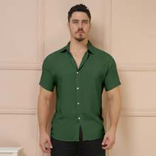 Men Shirts - Army Green - View 7