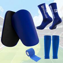1 Set Racing Gear Set (Adhesive Socks + Leg Sleeves + Insoles + Bandages), High-Quality Knitted, Effectively Wraps The Legs - Multicolor - View 4