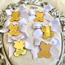 Teddy Bear Acrylic Mirror Tags Sage Green Baby Baptism Tags Thank You Beary Much Teddy Bear Birthday Tags Teddy Bear Baby Name Hanging Tags Customized Name Acrylic Signs Personalized Acrylic Gifts Personalized Wedding Favors Acrylic - Multicolor - View 14