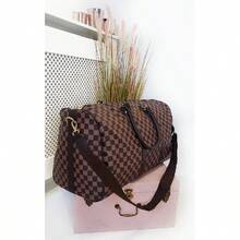 IKRUSH Checked Print Overnight Bag I22738 - Black - View 3