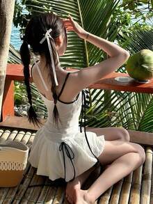 Women One-Pieces - White - View 3