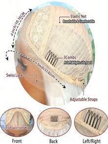 Gradient Baby Pink Body Wave Lace Front Wigs Human Hair For Daily Use 250 Density Glueless Wigs For Women 13x4 HD Transparent Natural Wave Lace Frontal Wigs Human Hair With Baby Hair Ombre Light Pink Colored - 漸層色 - 查看 5