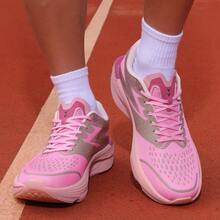 Chaussures de course décontractées édition limitée Année du Serpent, chaussures de sport de course professionnelles avec plaque de carbone amortissante pour hommes et femmes - Frêne rose - Voir 5