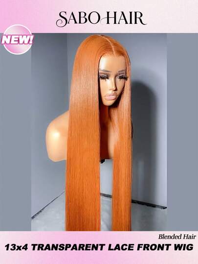 13x4 蕾丝前假发 真人前额发 高清透明蕾丝假发 200% 密度 直发 自然发际线 带婴儿发 预先拔毛 女士前额假发 30 英寸混合发 隐形结 (350 Ginder)