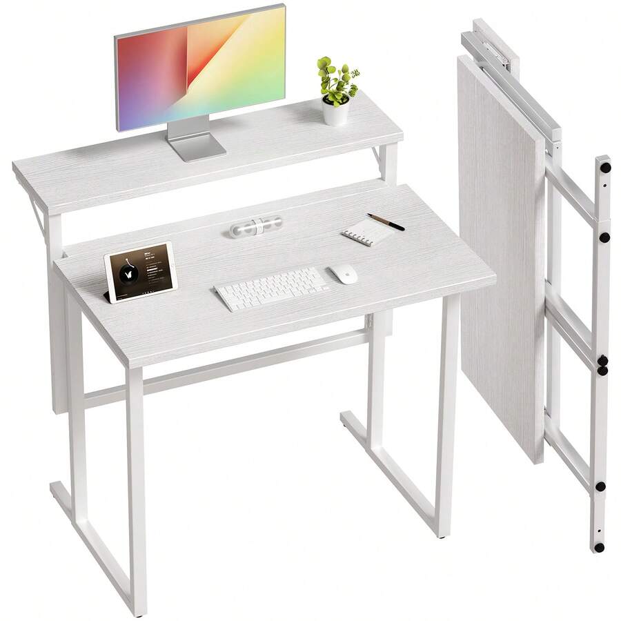 Devoko Home Office Desks - White - View 1
