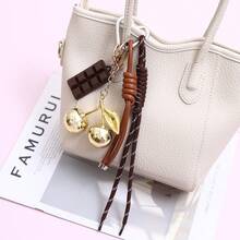 时尚新款樱桃编织绳包挂件 时尚钥匙扣 精致汽车钥匙扣 热销挂件 中国风 - 彩色 - 查看 5