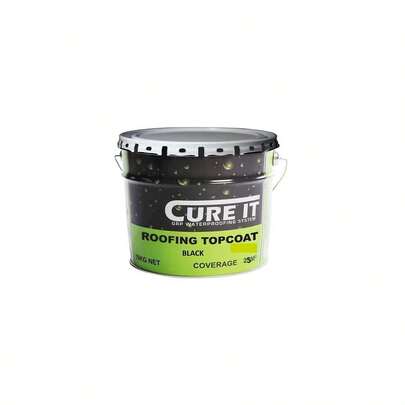 Cure It GRP Roofing Top Coat 10kg ( 25m2 ) Blk BS00E53