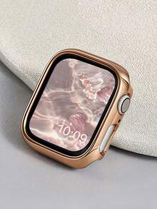 Hard Material Electroplated Gold Hollow Frame Compatible With Apple Watch Case 38MM 40MM 41mm 42MM 44MM 45MM 46MM 49mm , Protective Case For Watch Enthusiasts Replacement Watch Case Smart Watch Smartwatch Protection Cover Watch Case NO Glass Compatible With Apple Watch Ultra 11 10 SE 9/8/7/6/5/4/3/2/1 - Hollow Out - View 14