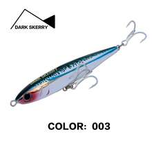 110毫米/39克铅笔型拟饵，仿生饵料，专为大型鱼类设计，4支装2号沉水型拟饵，海钓必备，超远距离沉水铅笔型拟饵，坚固耐用，流线型饵身 - 彩色 - 查看 8