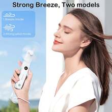 sweetfull Portable Handheld Mini Fan, Foldable Fan, USB Rechargeable Personal Travel Fan With LED Display, Emergency LED Flashlight, Small Desktop Air Cooler, Suitable For Office, Bedroom, Outdoor, Camping, Dorm, Father's Day Gift - Multicolor - View 7