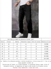 2026 American Retro Loose Straight Leg Jeans For Men,  And Cool High Street Versatile, Heavyweight Washed Black Jeans And Pants - Black - View 6