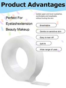 6/3/1pc Separate Upper Eyelash Adhesive Tape, Breathable False Eyelash Tape, Soft And Comfortable False Eyelash Isolation Tape, Non-Woven Tape. - Multicolor - View 4