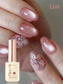 KAMUA 裸色水润猫眼凝胶指甲油套装 3 件装 陶瓷粉浅紫色珠光猫眼凝胶指甲油棒 需使用 UV/LED 灯固化 家用美甲沙龙设计 - 彩色 - 查看 4