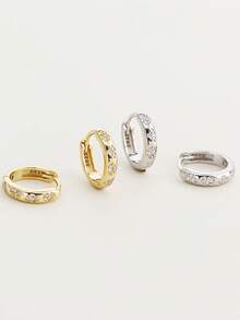 1pc S925 Sterling Silver Nose Ring, Luxury Zirconia Nose/Ear Ring, Party Jewelry Gift For Women, High-End Jewelry - Single - View 8