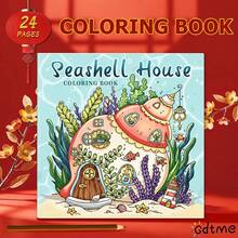 1 Pieza Libro de colorear para adultos cuidadosamente elaborado, con líneas sencillas fáciles de colorear, ayuda a aliviar el estrés, 24 páginas, cubierta de papel perla, adecuado como regalo de cumpleaños, aniversario, Pascua, regreso a la escuela para familiares y amigos, tamaño 7.9x7.9 pulgadas, artículos de papelería, decoración del hogar - Hermoso libro para colorear - Ver 15