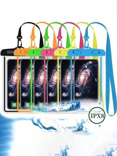 High-Quality Waterproof Phone Case With Clear Touch Screen Cover, Neck Strap, And Large Capacity, Suitable For Swimming, Diving, Rainy Days, Beach, Compatible With IPhone And Other Devices