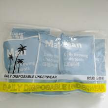 5 piezas/paquete Calzoncillos desechables estériles para hombres, ropa interior de viaje, talla grande, pantalones cortos tipo bóxer transpirables para uso diario - Multicolor - Ver 9