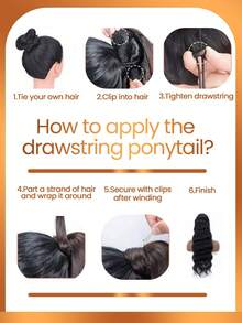 Alipretty #4 Brown Straight Human Hair Ponytail Extensions, Natural Brazilian Lace Clip-In Ponytail For Women - S4 - View 8