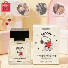 MINISO X SNOOPY Women's Perfume 1.69 Oz / 50 Ml Alcohol-Free Velvety Collar - Sweet Berry Floral / Milky Hug - Gentle Milky Woody Floral Suitable For Dating And Daily Use, Portable, Perfect Valentine's Day Gift For Partner Or Best Friend Women's Perfume - Snoopy Milky Hug - 查看 5