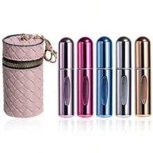 Mini Refillable Perfume Portable Atomizer Bottle 5PCS Travel Size Spray Refillable Refill Bottle 5 Ml With Travel And Outgoing Bag - Silver Pink Red Purple Gold - View 8