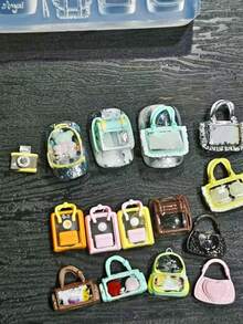 1个心形蝴蝶结背包可爱单肩包透明硅胶美甲模具DIY配件 - 無色 - 查看 9