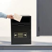 kangten 2.6 Cub Drop Box Money And Mail Box Sturdy Steel Fireproof Drop Slot - A - View 8
