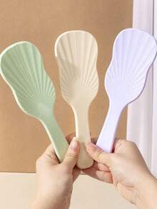 1支顺滑易梳发梳，护发造型工具，带弹性气垫和防滑手柄 - 适用于卷发、直发、干发或湿发，轻松梳理，告别缠结 | 小巧便携，日常必备，减少断发 - 均碼 - 查看 5