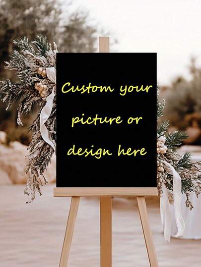 1pc Customized PVC Welcome Sign, Can Print Name And Date, Suitable For Birthday, Wedding, New Year Celebrations, Great For Home, Shop, Hotel, Bar And Outdoor Decoration