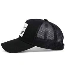 1顶男士笑脸牙齿刺绣卡车司机帽，休闲棒球帽，街头时尚，适合春季、秋季、旅行、海滩等场合 - 多色 - 查看 7