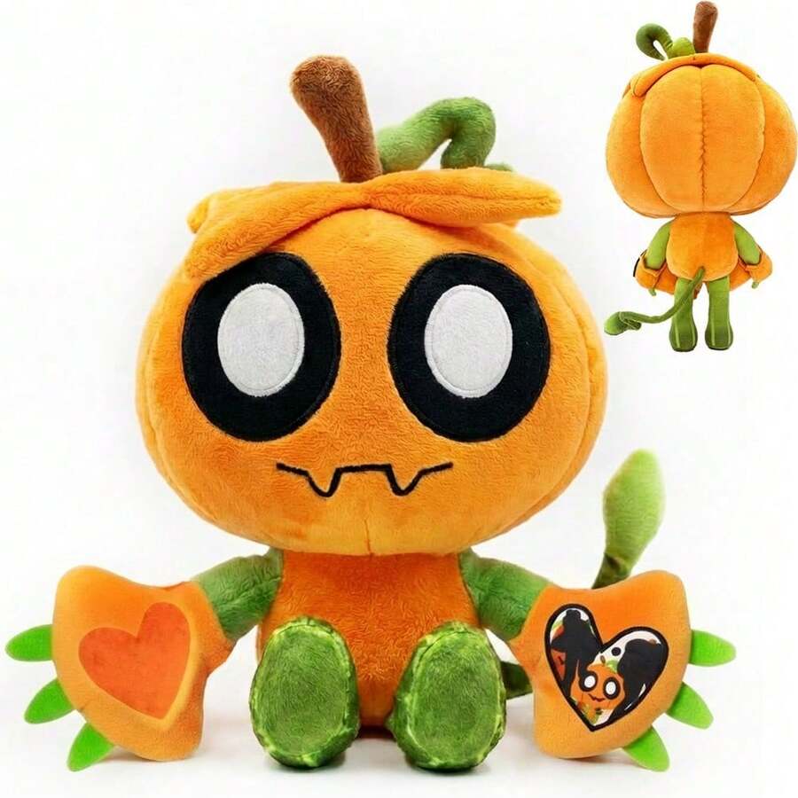 13英寸柔软毛绒娃娃，可爱南瓜毛绒娃娃，Dandy World毛绒娃娃，生日/圣诞礼物 - 彩色 - 查看 1