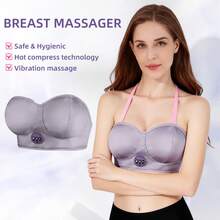 Breast Massager, Heating, Kneading, And Push-Up Bra, Electric Breast Massager - 紫丁香色 - 查看 11