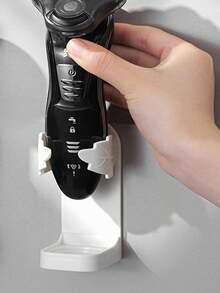 1pc Razor Holder Rack, Electric Toothbrush Stand, Wall Mounted Bathroom Organizer Without Drilling - Multicolor - View 3