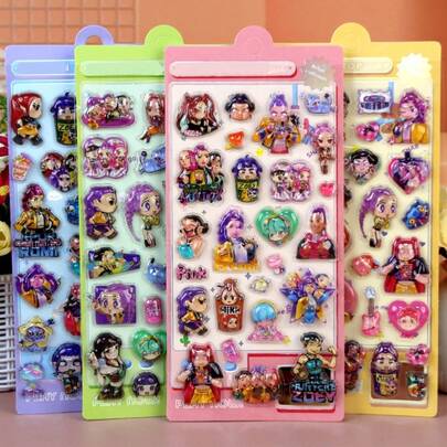 New Cartoon Cute Witch Hunters Girl Group Water Stickers, Witch Hunters Heroes Lumi, Mila, Zoe Stickers For DIY Decoration, Funny Cute Cat Expression Sticker Pack, Realistic Viral Cat Funny Pattern Stickers, Interesting Healing Cat Lover Exclusive Stickers For Notebook, Skateboard, Water Cup, DIY Waterproof Stickers, Creative Decoration Stickers For Cat Owners