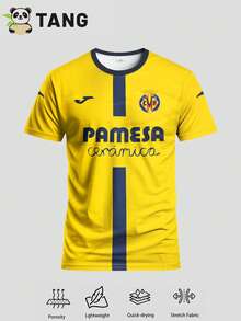 Villarreal 25/26 Home Men's Football Jersey & Crew Neck Comfortable Sports Top, Suitable For Match, Football Training, Casual And Holiday Wear & Gift - Yellow - View 2