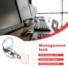 Desktop Computer Lock Computer Case Lock Anti-Theft Lock For Internet Cafe Office Management Lock - A - View 4